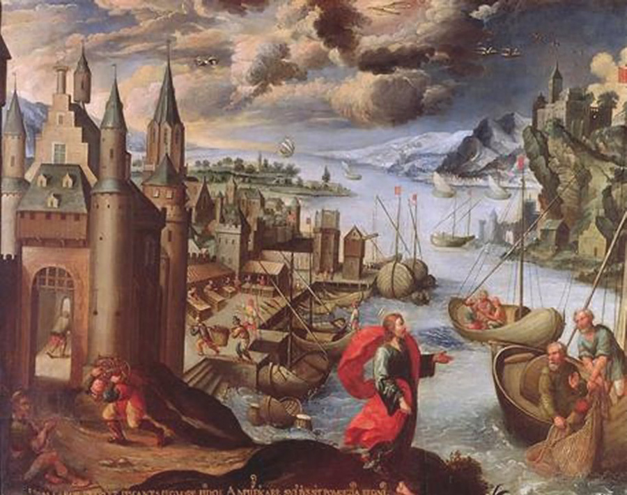 christ calling saint peter and saint andrew